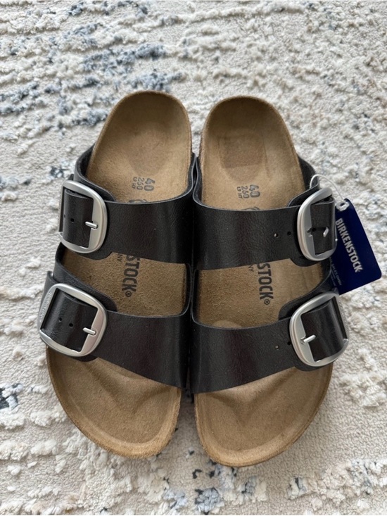 Birkenstock Shoes - Birkenstock 💅 Arizona Big Buckle Graceful Licorice Black Sandals 6 7 8 9 10